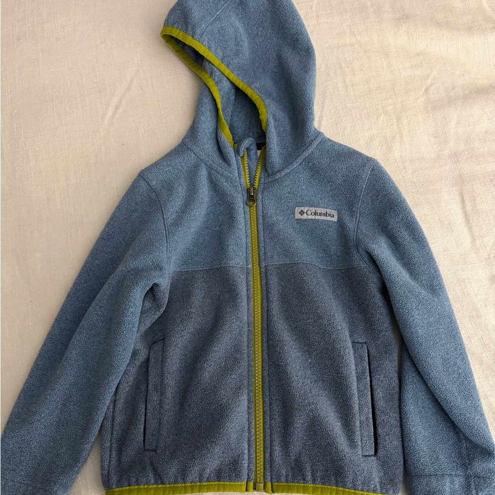 Columbia Kids Blue Fleece with Green Accents
